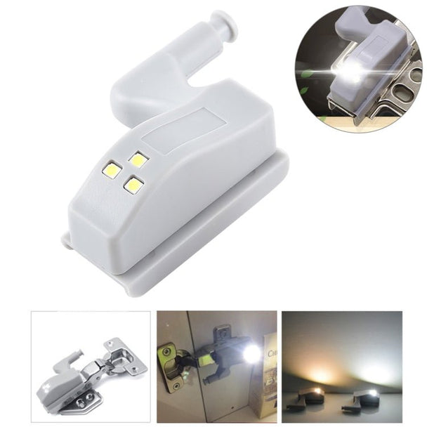 0.3W Universal Inner Hinge LED Sensor lamp Cupboard 3 LEDs Night light Auto ON/OFF Bulb - DailyGoody