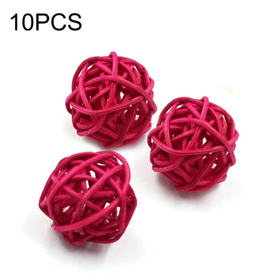 10 PCS Artificial Straw Ball For Birthday Party Wedding Christmas Home Decor - DailyGoody