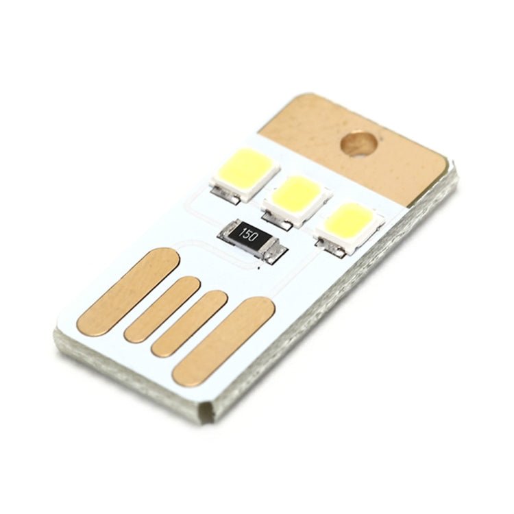 10 PCS Mini Pocket Card USB Power Keychain LED Night Light - DailyGoody